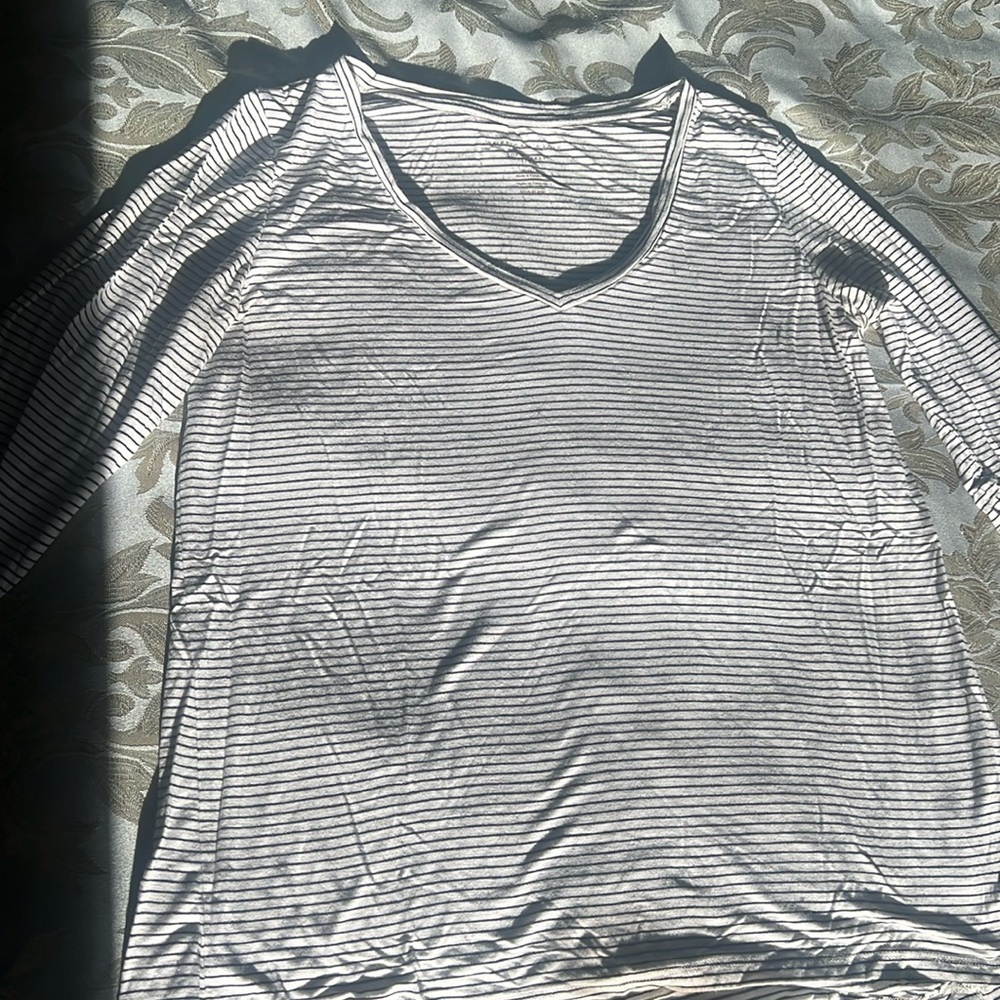 American Eagle Stripped Long Sleeve